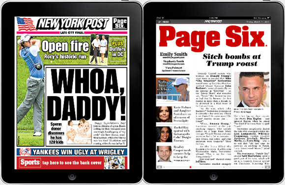 New York Post on iPad