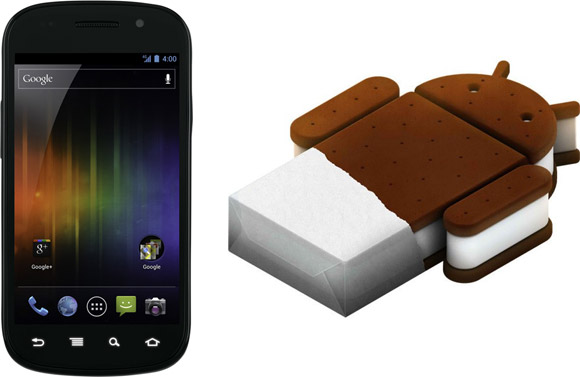 Google phone Nexus S with Android 4 Ice Cream Sandwich