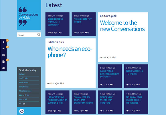 Nokia Conversations Windows Phone look