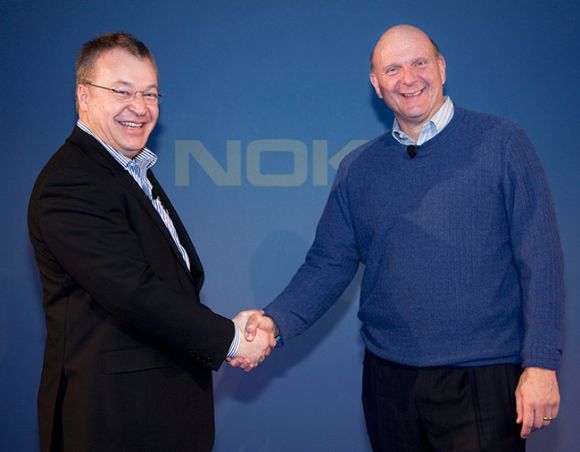 Nokia Microsoft partnership - Steve Ballmer and Stephen Elop