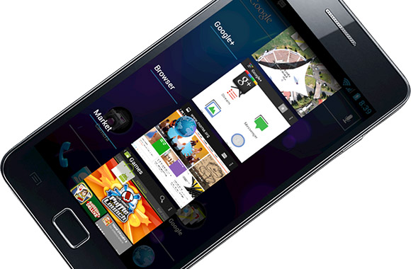 Samsung Galaxy S II now with Android 4.0 Ice Cream Sandwich