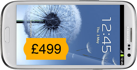 Galaxy S III price tag