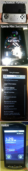 Sony Ericsson rumors phones