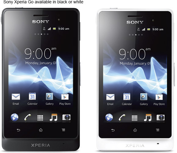 Sony Xperia Go available in black and white