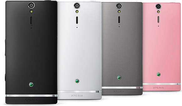 Sony Xperia SL back four colours