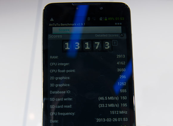 ZTE Grand Memo AnTuTu benchmark scores