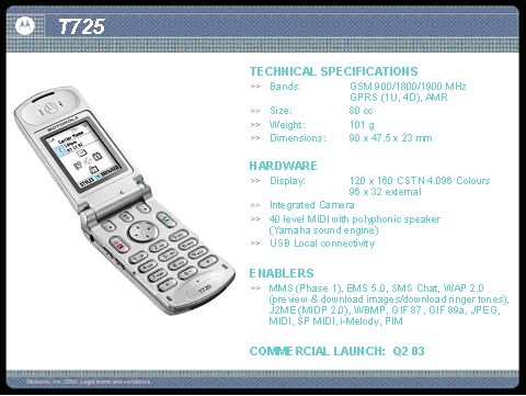 Motorola T725