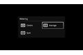 Sony Ericsson Xperia Arc metering modes.<ul><li>Centre - automatically adjust exposure to the centre of the viewfinder</li><li>Average - exposure set by meassuring the amount of light in the whole viewfinder</li><li>Spot - adjust exposure in a very small part of the viewfinder</li></ul>