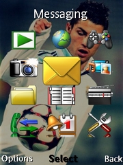 Ronaldo theme for Sony Ericsson Naite