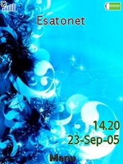 Blue Twist W595  theme