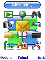 Blue and Green C902  theme