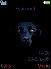 Dog and Black W580 theme