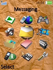 Paper theme for Sony Ericsson W888