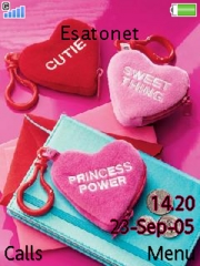 Pinky Heart K800 / K800i theme