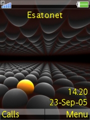 Black orbs K810 theme