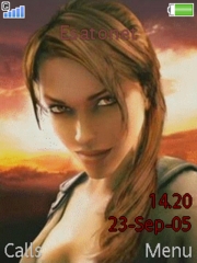 Lara Croft TR Legend W580 theme