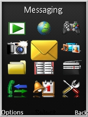 Black Clock theme for Sony Ericsson C902