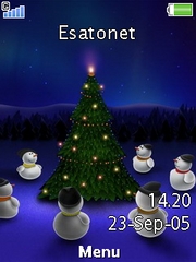 Christmas Tree theme for Sony Ericsson Jalou