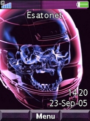 Purple Scull W705  theme