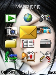 Cute Doll theme for Sony Ericsson W995