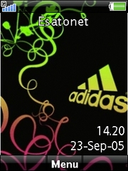Adidas theme for Sony Ericsson G705