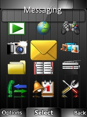 Royal black theme for Sony Ericsson zylo