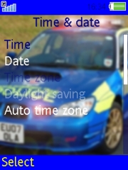 Subaru Police intercept car 