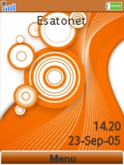 Orange Swirl  theme