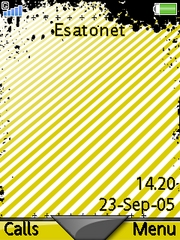 Yellow-Stripes & Splash W830 theme