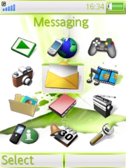 Velvet Green theme for Sony Ericsson K770