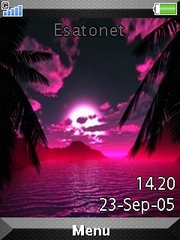 Sunset theme for Sony Ericsson Cedar