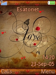 Love W830 theme