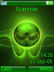 Alien orb K810 theme