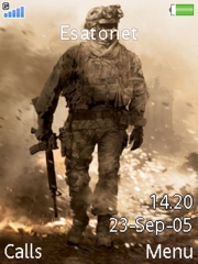 Modern Warfare 2 theme for Sony Ericsson K800