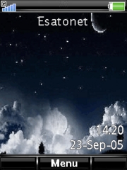 Moon & Star theme for Sony Ericsson zylo