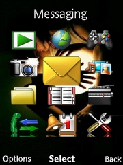 Animated Woman Light theme for Sony Ericsson Yari