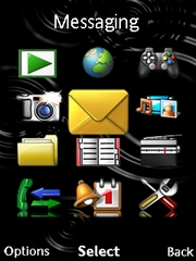 Flash Menu 4 theme for Sony Ericsson Hazel