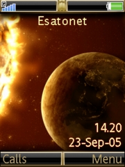 Outerspace theme for Sony Ericsson S500 / S500i