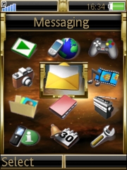 Outerspace theme for Sony Ericsson S500 / S500i
