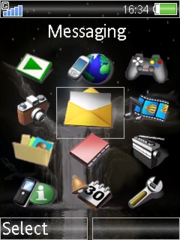 Moon Night theme for Sony Ericsson W580 / W580i