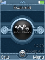 Blue Walkman W830 theme
