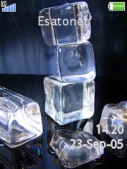 Icecubes theme for Sony Ericsson W910