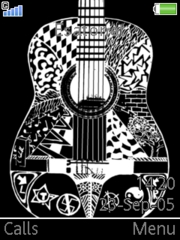 White and Black Guitar W830 theme