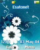 White flowers W300 / W300i theme