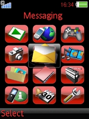 Red Watch theme for Sony Ericsson K800