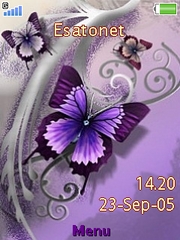 Butterfly theme for Sony Ericsson W980