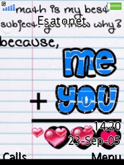 Me Love You W830 theme