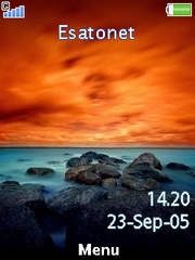 Sunkissed sunset theme for Sony Ericsson G705