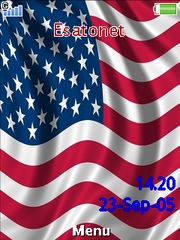 American Flag theme for Sony Ericsson Z780