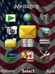 American Flag theme for Sony Ericsson W902